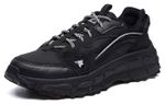 FILA Skyrunner mesh fabric sports comfortable shock absorption wear-resistant low-top daddy shoes men's black