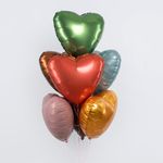 Шар (19''/48 см) Сердце, Пустынная роза, Бохо, 1 шт.