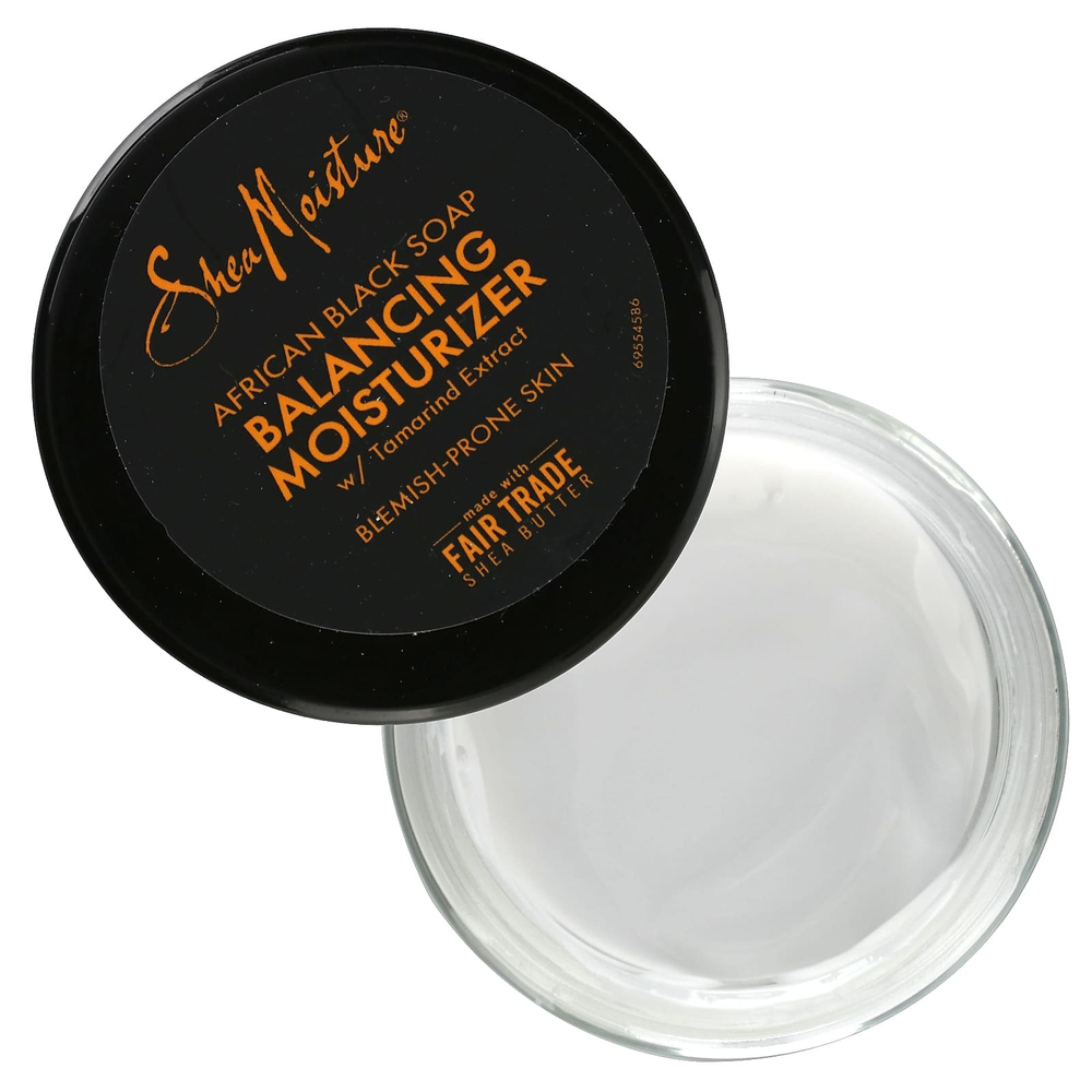 SheaMoisture, African Black Soap, балансирующее увлажняющее средство, 57 г (2 унции)