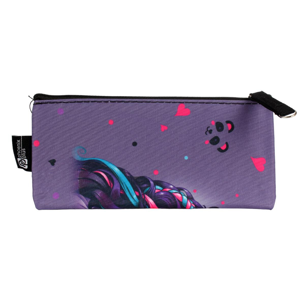 Пенал школьный 19.5х9 см "Девушка с пандой" (Феникс+)