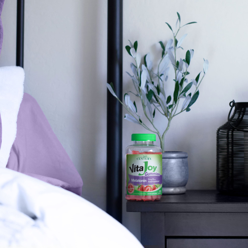 21st Century, VitaJoy®, жевательные таблетки с мелатонином, со вкусом клубники, 120 жевательных таблеток (2,5 мг в 1 жевательной таблетке)