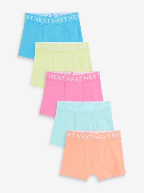 Трусы для мальчика Next N34-004, 5 шт., Салатовый, Голубой, Оранжевый