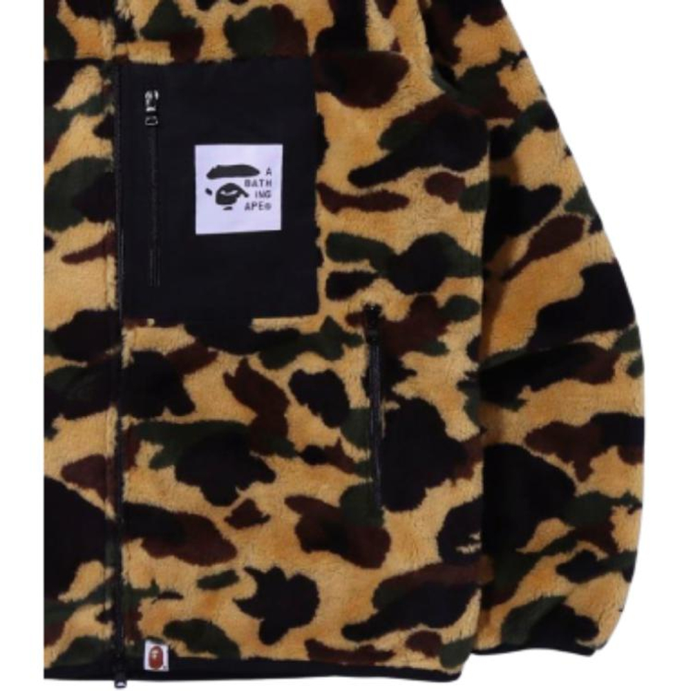 A Bathing Ape 1st Camo Boa Куртка Fw21 желтый