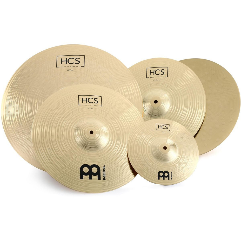 Комплект Тарелок (14"Hi-Hat, 16"Crash, 20"Ride+Free 10"Spl Meinl Hcs Complete Cymbal Set (Promo)