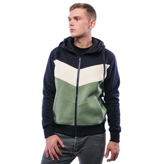 Толстовка BIO CONNECTION БО-М6-96 т-синий/сер.меланж/т-синий