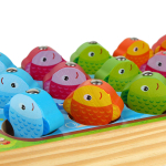 Развивающая игрушка деревянная Рыбалка обьемная, коробка C-41674