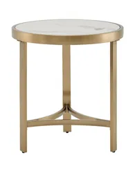 Журнальный столик Адриана 50*50 см светлая керамика