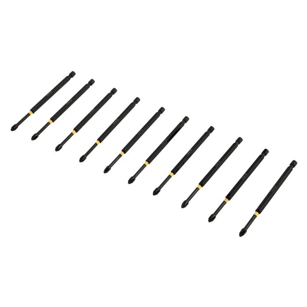 Бита ТУНДРА ПРОФИ, Torsion, сталь S2, PH2 х 127 мм, пластиковый кейс по 10 шт.