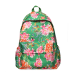 DELIXIONG Nylon Backpack Regular Women"s Red/Green/Black