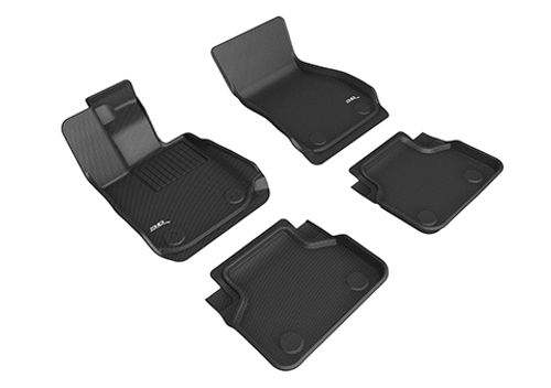 Коврики салона текстильные для BMW 8 G16 Gran Coupe 2018-, LINER 3D Lux с бортиком черные. Арт. ST 74-00740