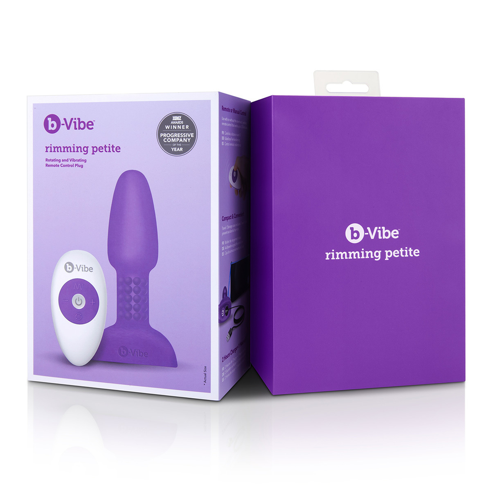 b-Vibe Rimming Petite - Анальная пробка с риммингом 