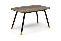 "Верона" журнальный столик из HPL 70х50, H40, каркас черный муар, цвет столешницы "винтаж"