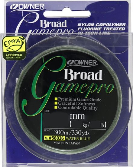OWNER Леска Broad Game Pro blue 300м 0,42мм 11,8кг