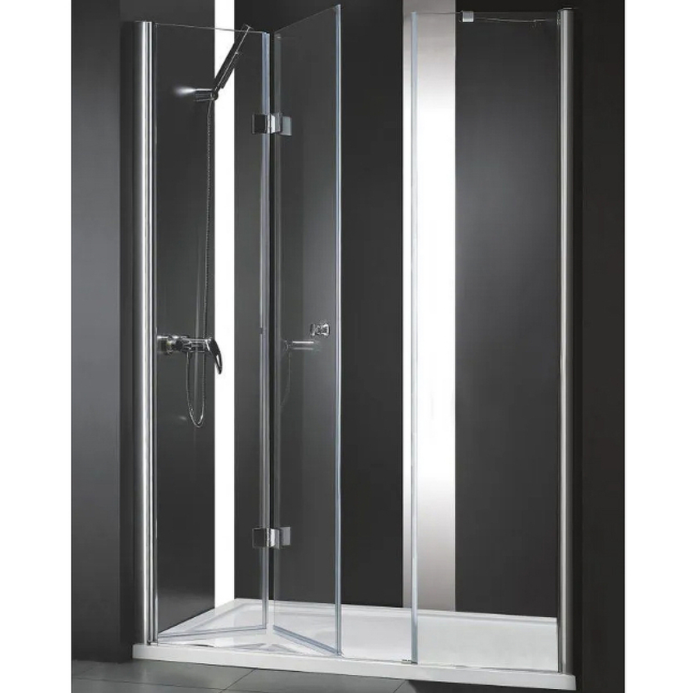Душевая дверь Cezares Elena 130 ELENA-W-BS-13-40+45/45-C-Cr профиль Хром стекло прозрачное