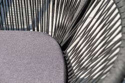 "Форли" обеденная группа на 4 персоны, квадратный стол, цвет "серый гранит"