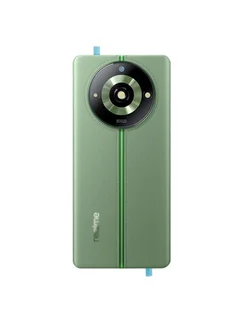Задняя крышка для Realme 11 Pro+ зеленая (Green) со стеклом камеры