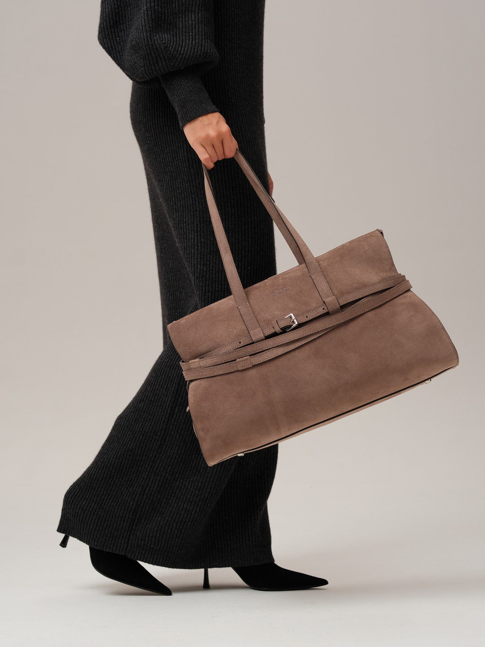 Замшевая сумка DBR 31152 капучино