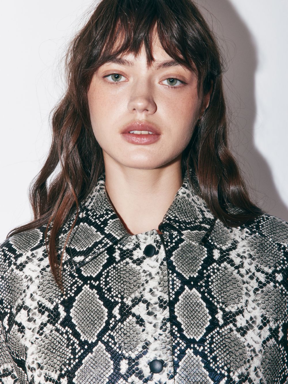 Куртка из экокожи "Питон" женская