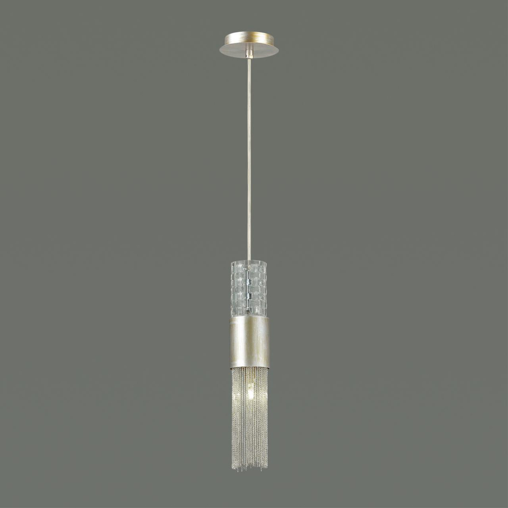 4631/1 HALL ODL20 421 серебристый/стекло/металл.цепочки Подвес G9 1*5W 220V PERLA