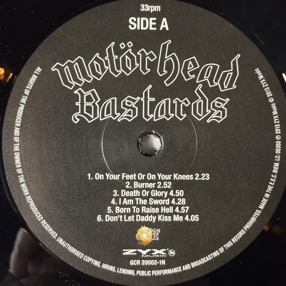 Винтажная виниловая пластинка LP Motorhead Bastards (EU 2013)