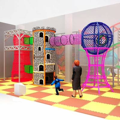 Верёвочный лабиринт «Крепость фантазий»