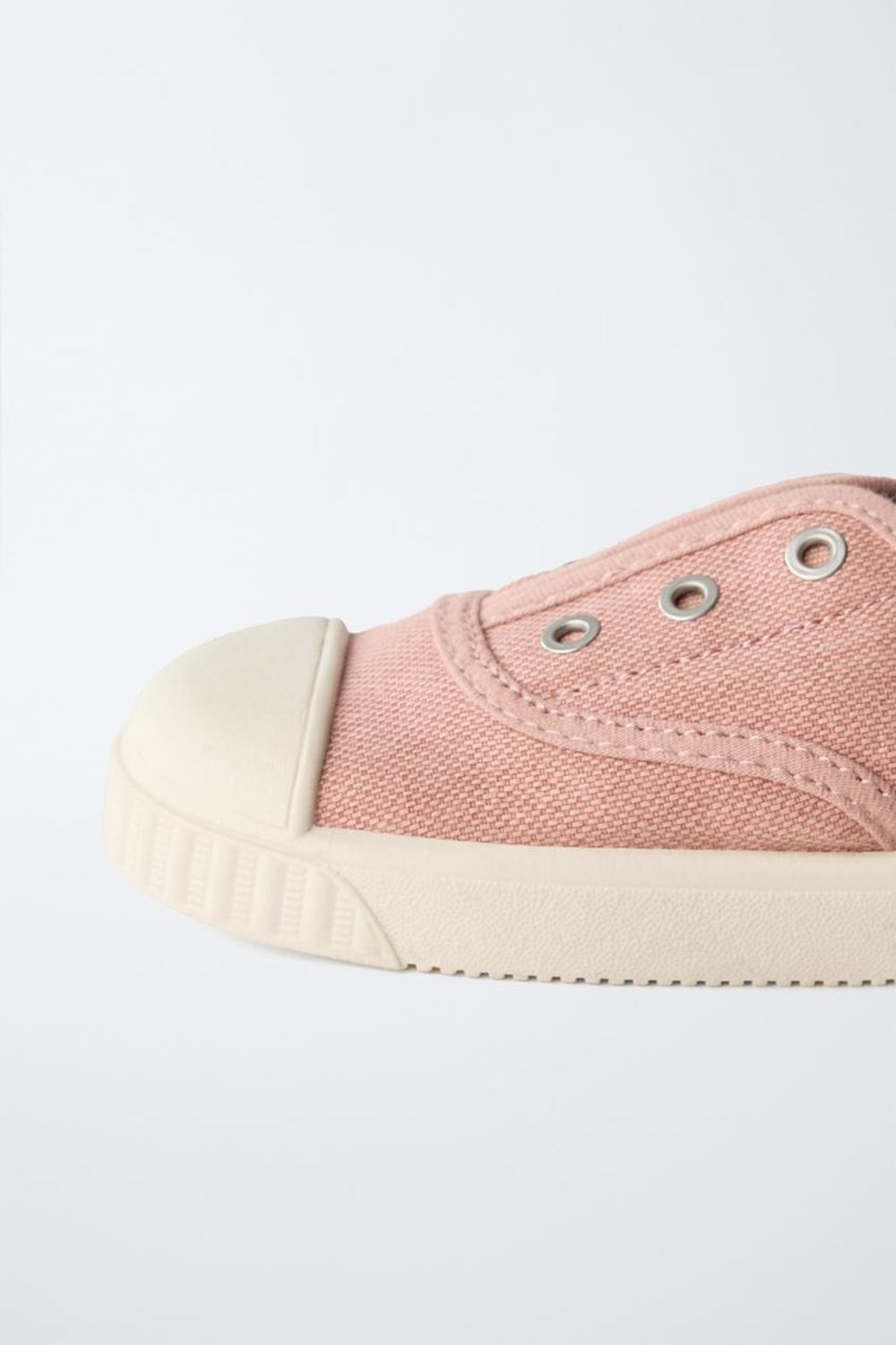 ZARA ТЕКСТИЛЬНЫЕ КЕДЫ, РОЗОВЫЙ