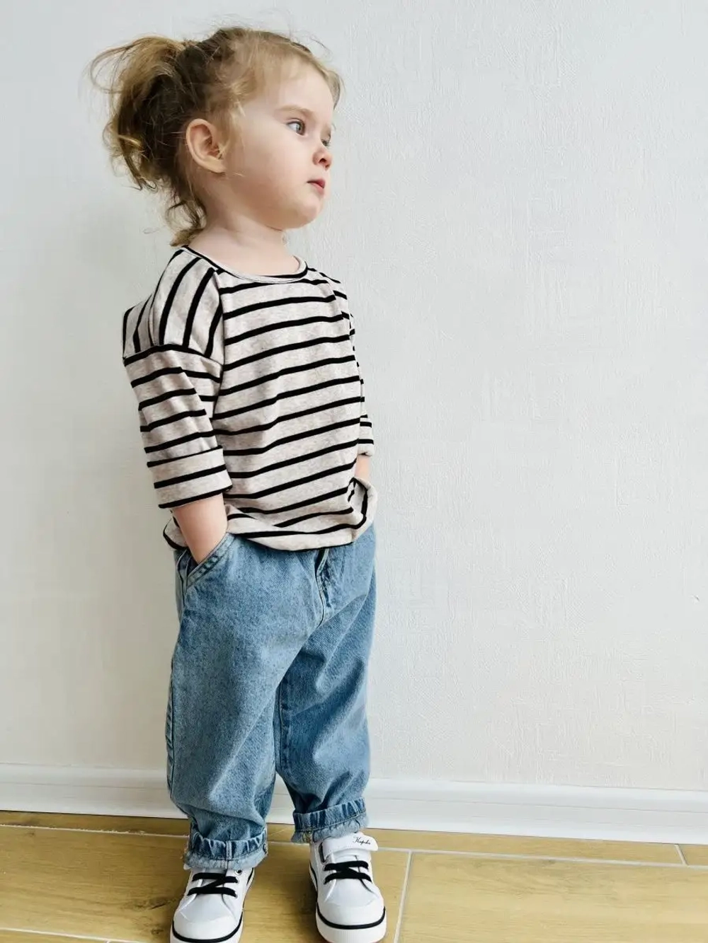 Лонгслив в полоску