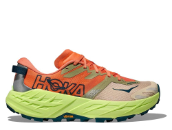 Кроссовки для бега женские Hoka Speedgoat 7 W Оранжево-зелёные