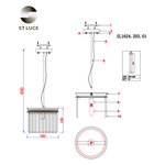 SL1624.203.01 Светильник подвесной ST-Luce шампань/прозрачный E14 1*40W ERCOLANO