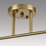 8188/2C COMFI LN25 190 латунь/прозрачный, металл/стекло Потолочный светильник E14 2*40W 220V VIVIAN