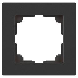 Рамка для розеток и выключателей Intro Accent 6-501-07 на 1 пост, СУ, графит