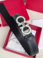 Ремень из зернистой телячьей кожи