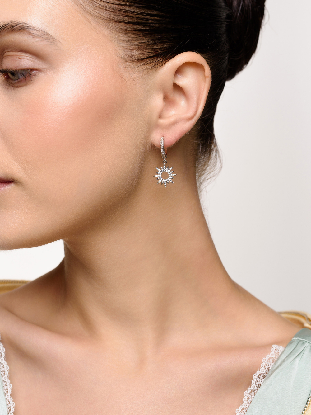 Серьги "Moon stick Sun" Silver