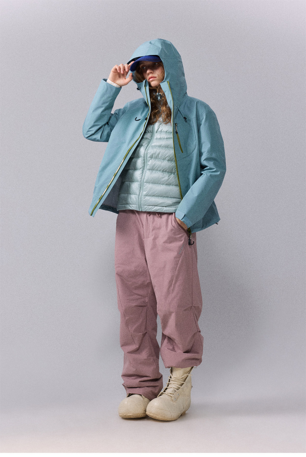 WMNS Куртка Nothomme Monterest 3-in-1 Waterproof голубой