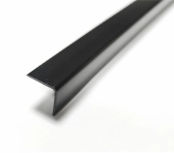Угол ПВХ "Деконика" 007-0 Черный Глянцевый 15х15х2700 мм