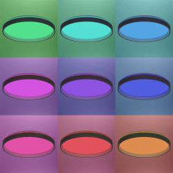 Citilux ENZO CL753513G LED RGB Светильник с пультом Серый + Белый