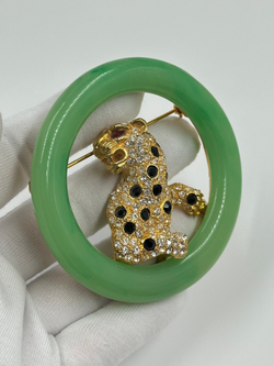 Брошь Леопард Kenneth Jay Lane