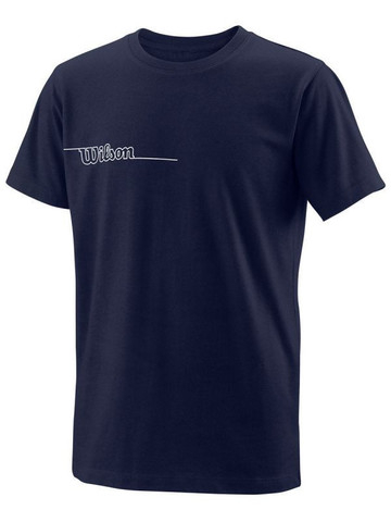 Футболка для мальчика теннисная Wilson Team II Tech Tee Youth - небесный