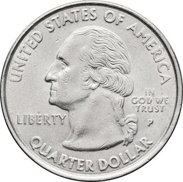 25 центов (1/4 доллара, квотер) 1999 США «Штат Коннектикут» (P) 