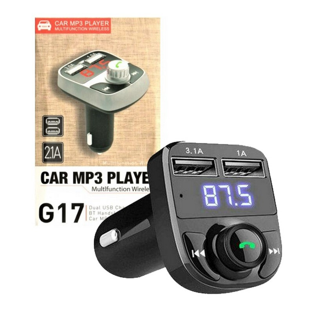 Автомобильный FM-трансмиттер G17 Bluetooth (черный)