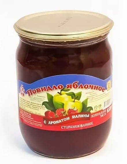 Повидло яблочное с ароматом малины 600 г. Ляховичи