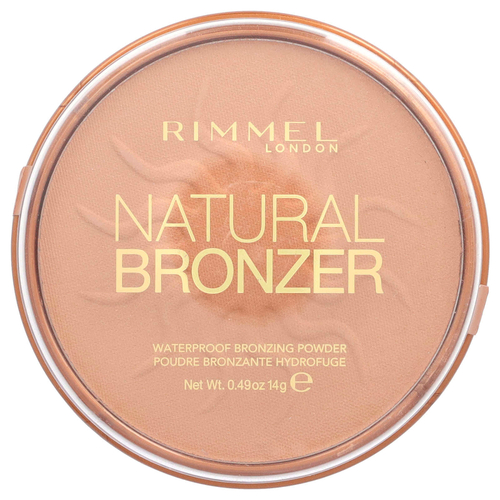 Rimmel London, Natural Bronzer, водостойкая бронзирующая пудра, оттенок 021 «Солнечный свет», 14 г