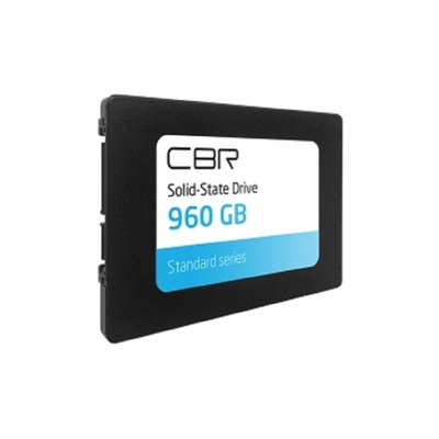CBR SSD-960GB-2.5-ST21, Внутренний SSD-накопитель, серия "Standard", 960 GB, 2.5", SATA III 6 Gbit/s, Phison PS3111-S11, 3D TLC NAND, R/W speed up to 545/495 MB/s, TBW (TB) 800