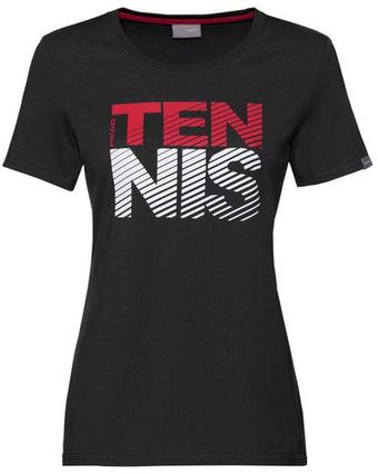 Женская теннисная футболка Head Club Lisa T-Shirt W - черный