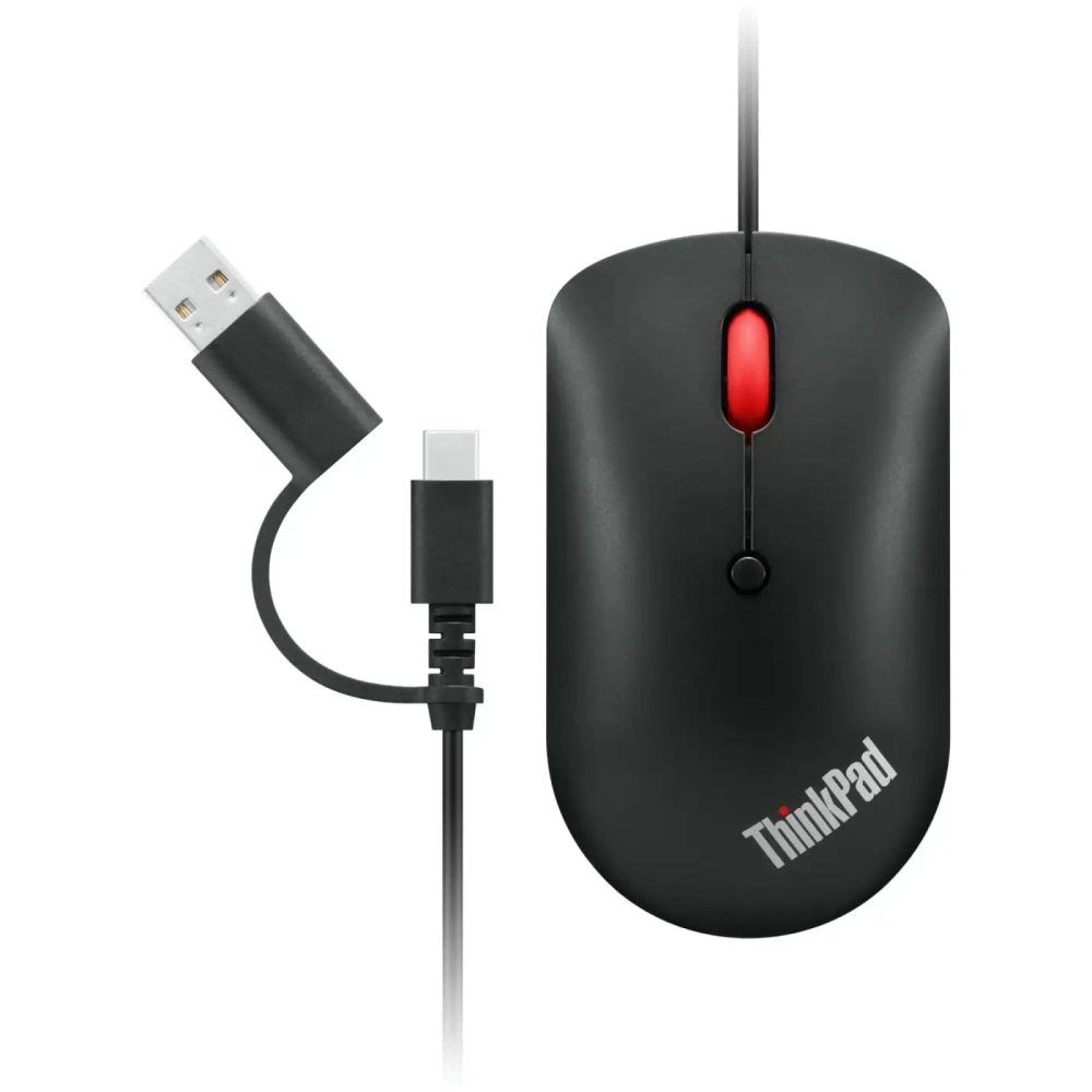 Мышь Lenovo ThinkPad USB-C Wired Compact Mouse