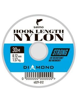 Леска монофильная Salmo Diamond HOOK LENGTH NYLON 30 м, 0,12 мм
