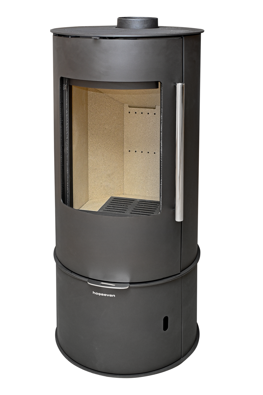 Печь  отопительно-варочная с стеклянной дверцей  Hosseven 7000