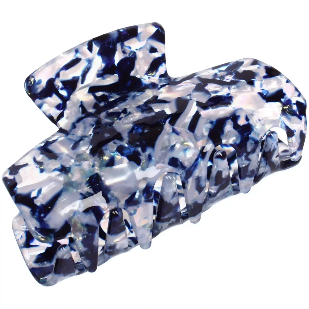 Заколка - краб для волос «AKS-EMPIRE», прямоугольник, микс 6 цветов, 7,8*4,5см