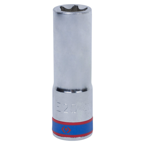 KING TONY (427520M) Головка торцевая глубокая TORX Е-стандарт 1/2", E20