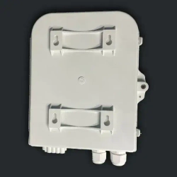 Оптическая распределительная кросс-муфта FTTH GJS-X30B, 1x8, 200х215х54мм, белый